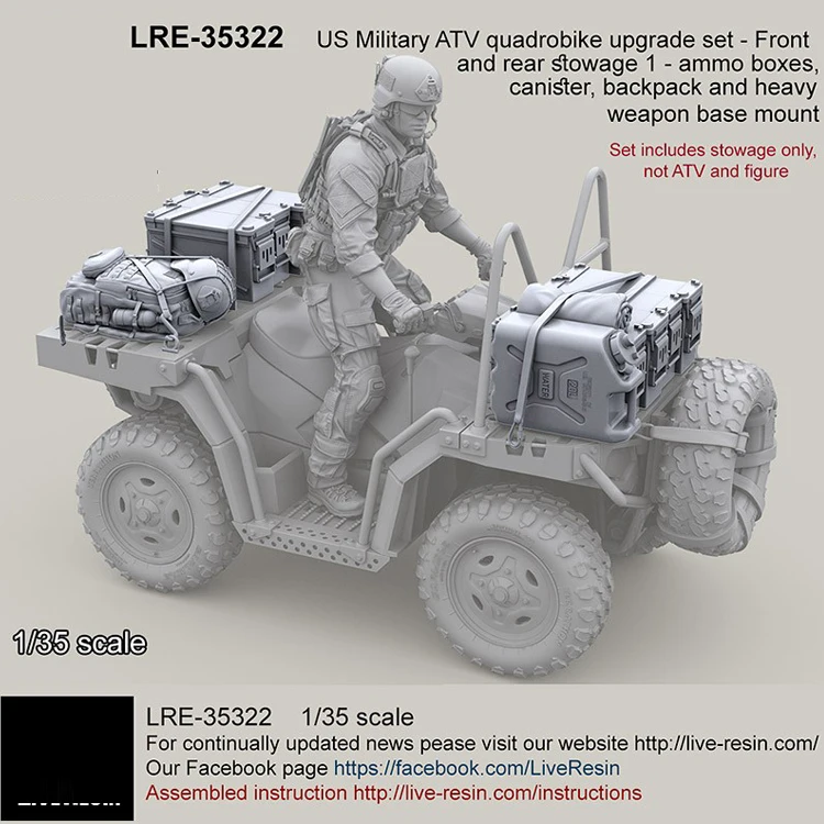 1/35 Смола Модель комплект США Военная Униформа ATV квадроцикл набор обновления (3 шт./лот) Неокрашенный Бесплатная доставка 249 г