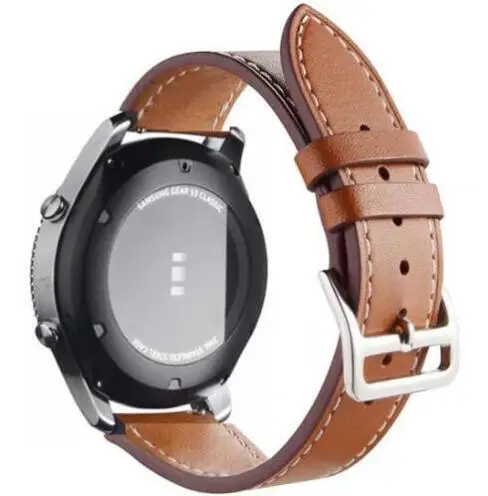 20 мм 22 ремешок для часов Samsuang Gear S3 s2 sport Galaxy Watch Active 42 46 кожаный huami amazfit bip huawei gt
