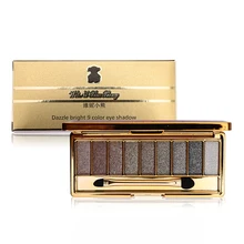 9 Colors Bright Diamond Naked Smoky Makeup Eyeshadow Palette Make Up Set Eye Shadow Maquillage Professional Cosmetic With Brush