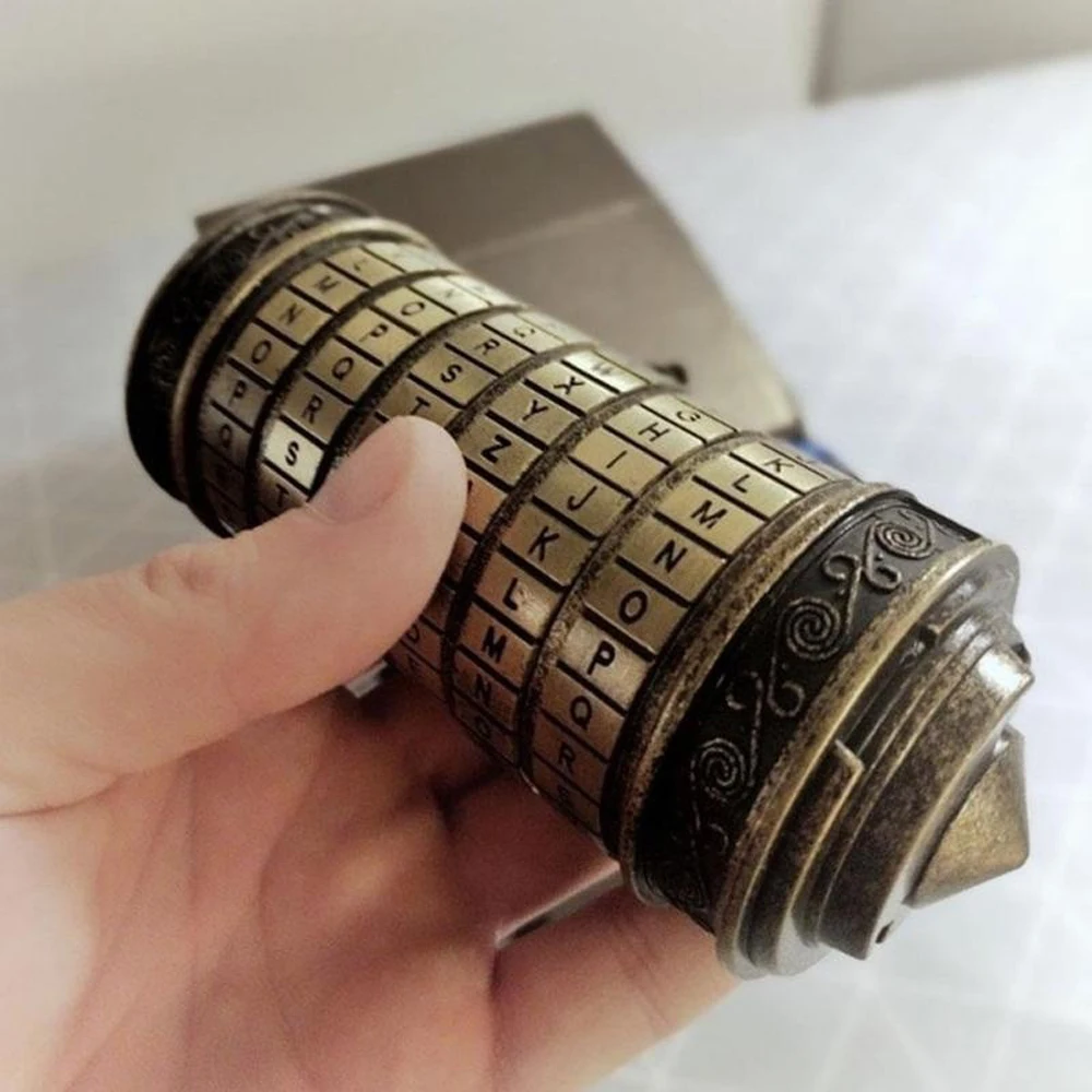 Storage Lock Box Letter Password Combination Lock Retro Birthday Valentine Gift Box Cylinder Lockbox Da Vinci Code Alphabet Lock Storage Lock Box Letter Password Combination Lock Retro Birthday Valentine Gift Box Cylinder Lockbox Da Vinci Code Alphabet Lock