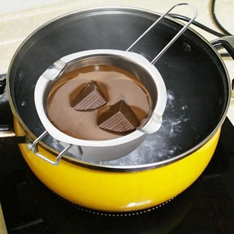 

Stainless steel butter milk melting pot chocolate melting tank Pot with Handle Heated Butter Baking Pastry Tools Fondue Maker