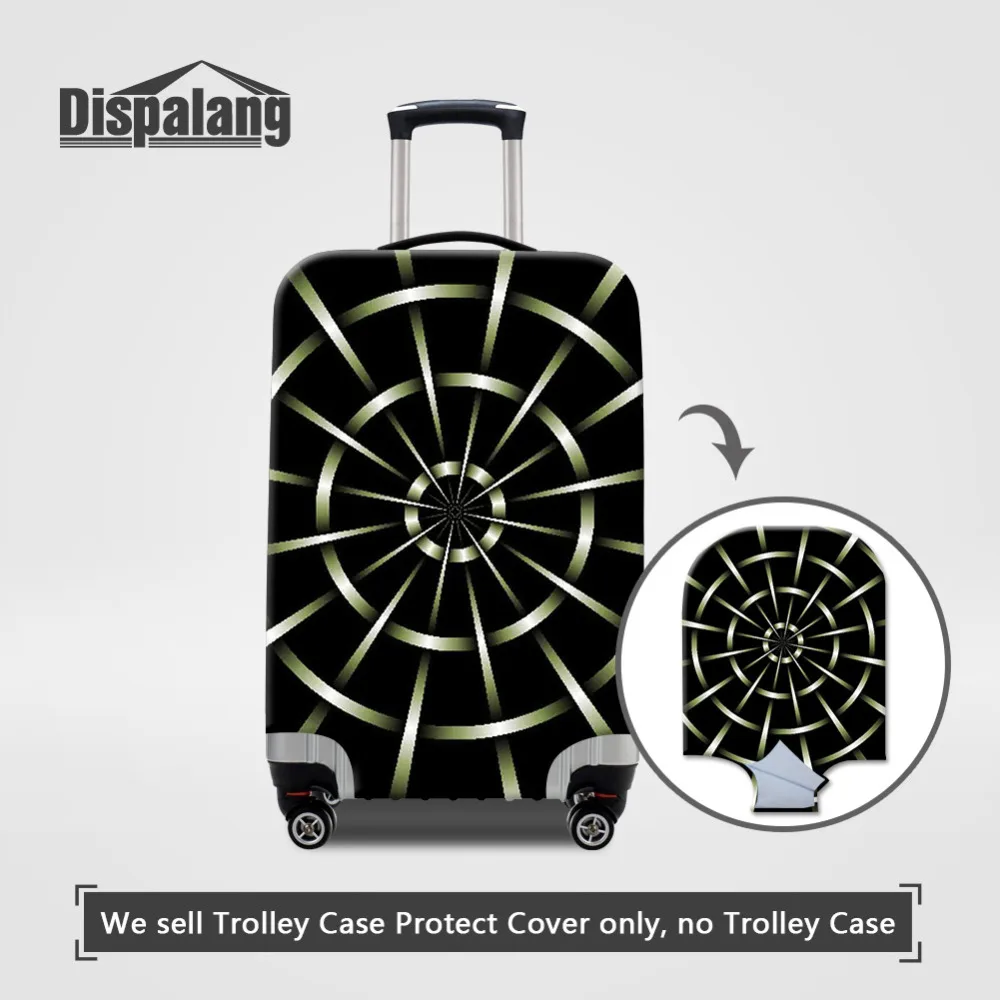 Dispalang полосатый принт чемодан защитные чехлы применяются к 18 ~ 30 дюймов Багажник Случае эластичный стрейч путешествия чемодан пылезащитный