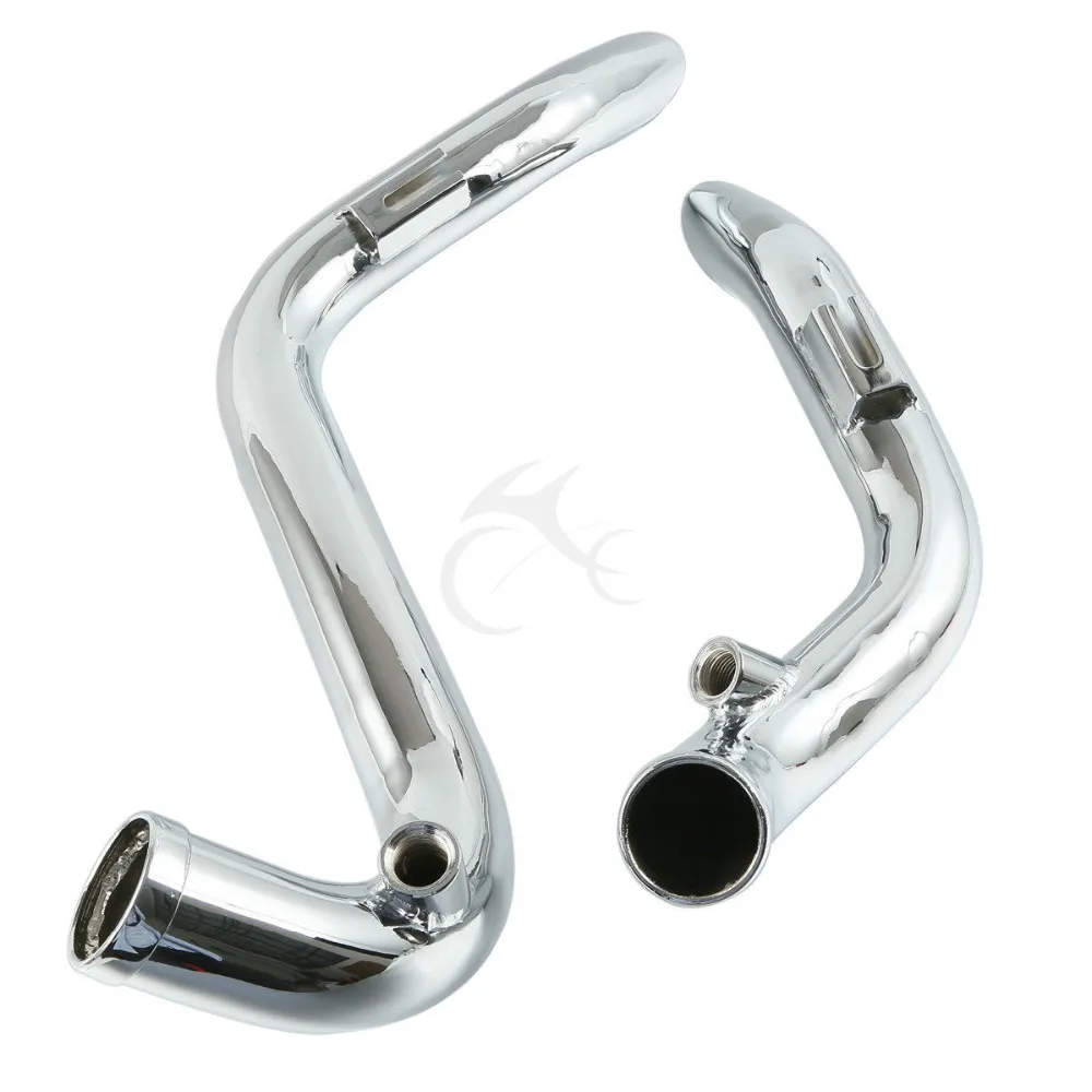 TCMT Chrome 1 3//4/" Drag Pipes Exhaust For Harley Touring Sportster Dyna Softail