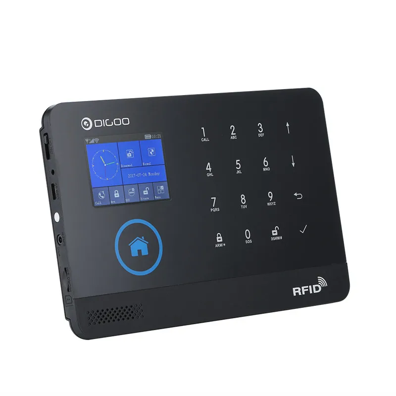 DIGOO DG-HOSA 3G 433 МГц беспроводной черный GSM& wifi DIY умный дом Охранная сигнализация комплекты инфракрасный датчик движения дверной магнетизм