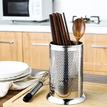 Полые домашние палочки для еды из нержавеющей стали, кухонные контейнеры для хранения палочек для еды, ложки, столовые приборы