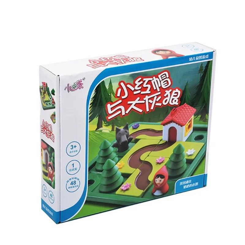 

Kids educational toys Little Red Riding Hood Smart IQ Challenge Board Games Puzzle for children gift