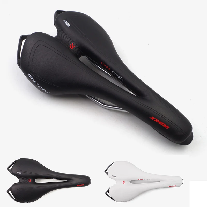 

Bicycle saddle mountain bike seat s racing bike saddle ergonomic soft and comfortable hollow leather road mountain bike saddle