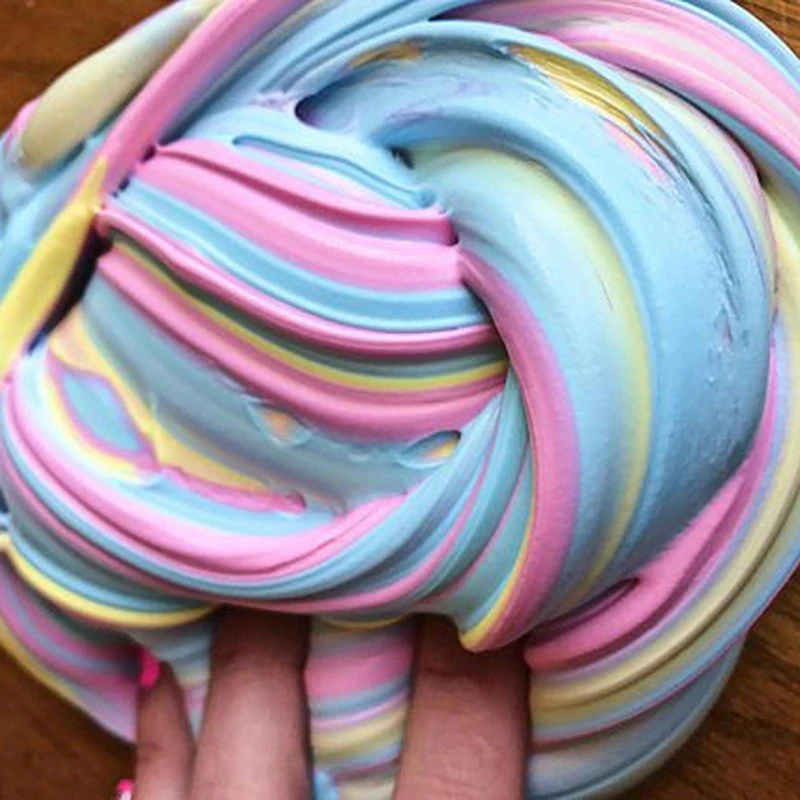 30g Safe Dynamic Fluffy Slime plastic clay Light Clay colorful Modeling Polymer Sand Fidget Plasticine Gum For Handmade Toy | Игрушки и