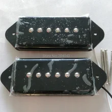 Гитарные части N& B 1 комплект черный цвет одна катушка P90 собака ухо гитары пикап