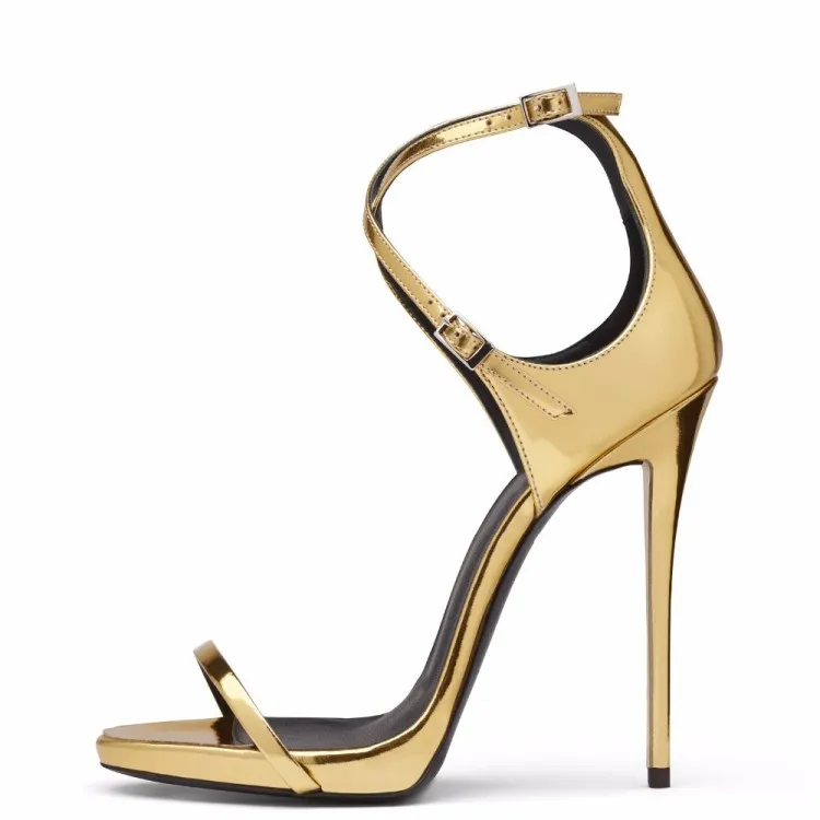 Arden Furtado/ г., летние босоножки на высоком каблуке 12 см, с ремешком и пряжкой, Золотое серебристое покрытие, модные босоножки на платформе женские туфли на шпильке