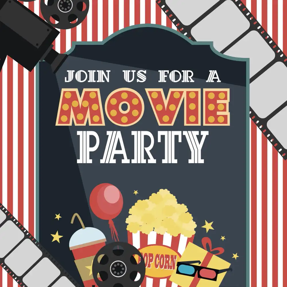 Huayi Movie Themed Party Decoration Backdrop For Photography Photo