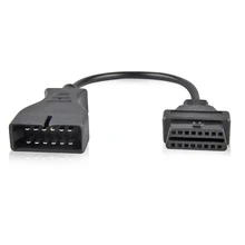 Лучшее качество OBD OBD2 разъем для GM 12 Pin адаптер для 16Pin Диагностический кабель для GM 12Pin до 16 Pin