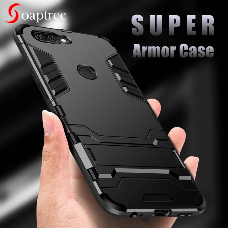 

Armor Stand Shell Cases For OnePlus 5 6 5T 6T 3 3T Case Cover For OnePlus3 OnePlus Three A3000 A0003 A5000 Hybrid Heavy Cover