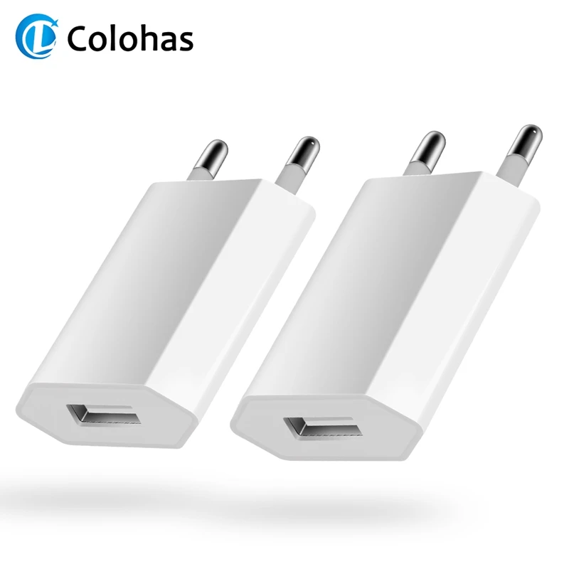 

2pc/lot USB Charger EU Plug For iPhone X/XS MAX XR Travel Wall Adapter Fast Charger Quick Charging Phone Charger
