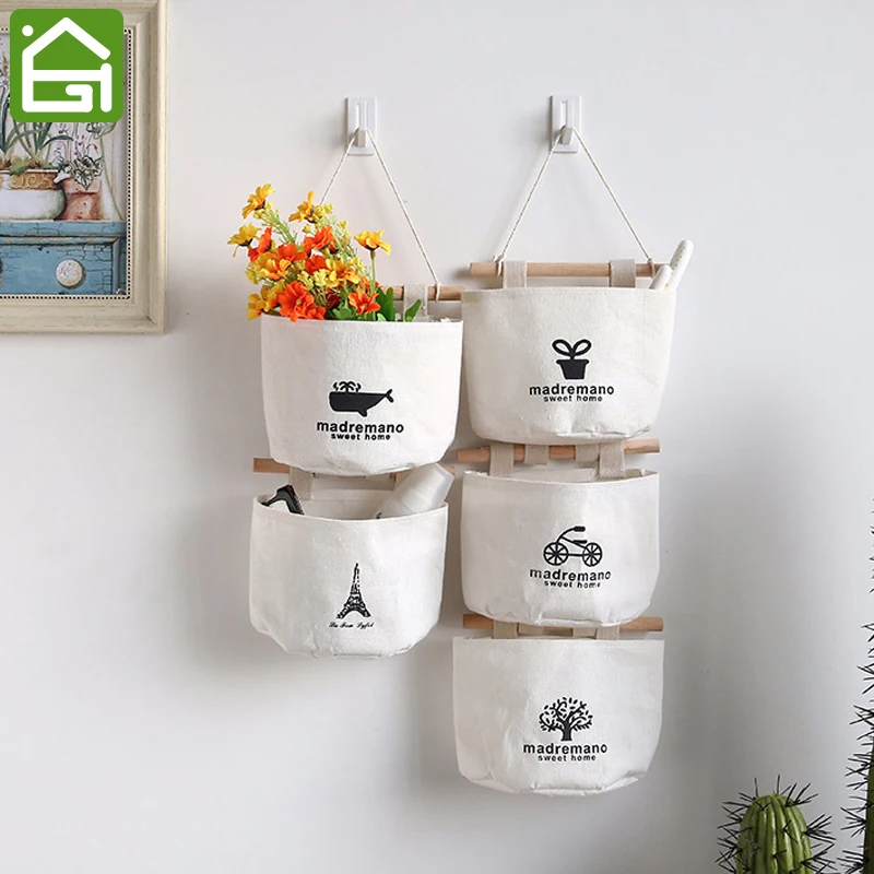 

Hanging Organizer Pockets Fabric Wall Door Storage Home Cloth Closet Organizing Bags