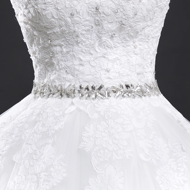 Fansmile Vestido De Noiva винтажное кружевное свадебное платье плюс размер подвенечные Свадебные платья Тюль FSM-282F