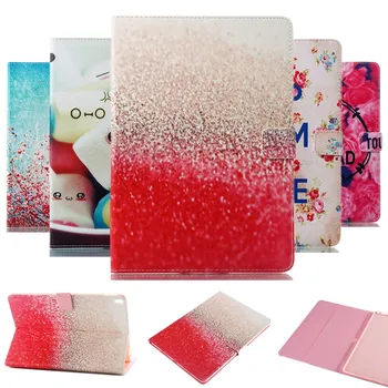 

For iPad Pro 10.5 2017 2019 10.5'' Case PU Leather Smart Stand Cover Colorful Painted Wallet Case for iPad Air 3 10.5 2019 Funda