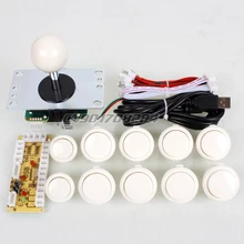 Arcade Kits Parts Zero Delay USB Encoder To PC Games Original Sanwa 8 Ways Joystick Bundles