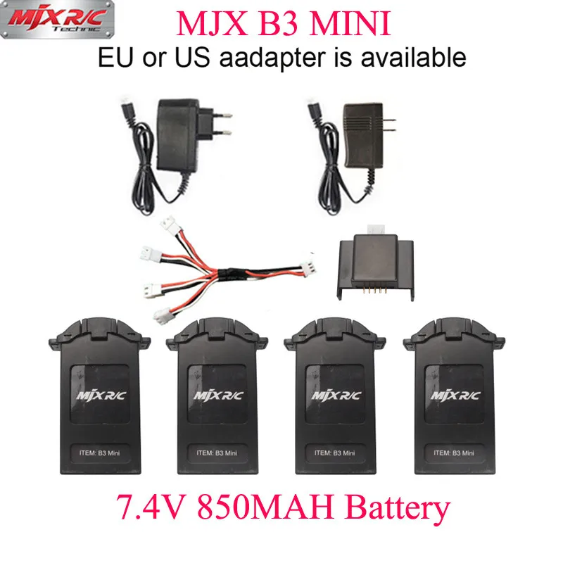 Новые продукты MJX B3 мини Drone 7.4 В 850 мАч 45C Батарея для ошибки 3 Мини вертолет