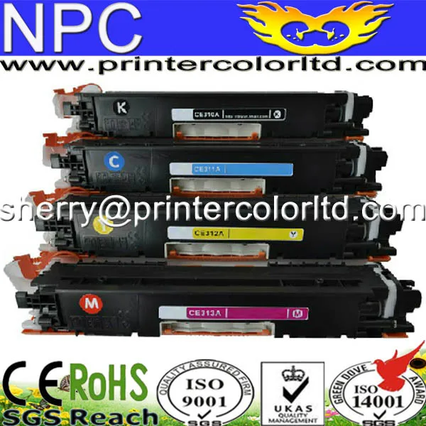 CE310A CE311A CE312A CE313A for HP Laserjet Pro 100 Color MFP M175 M175A M175nw M176 M176FN M177 M177FW TopShot M275 M275NW M275 MFP CP1020 CP1025 CP1025nw Sizzler Compatible HP 126A Toner Cartridge 