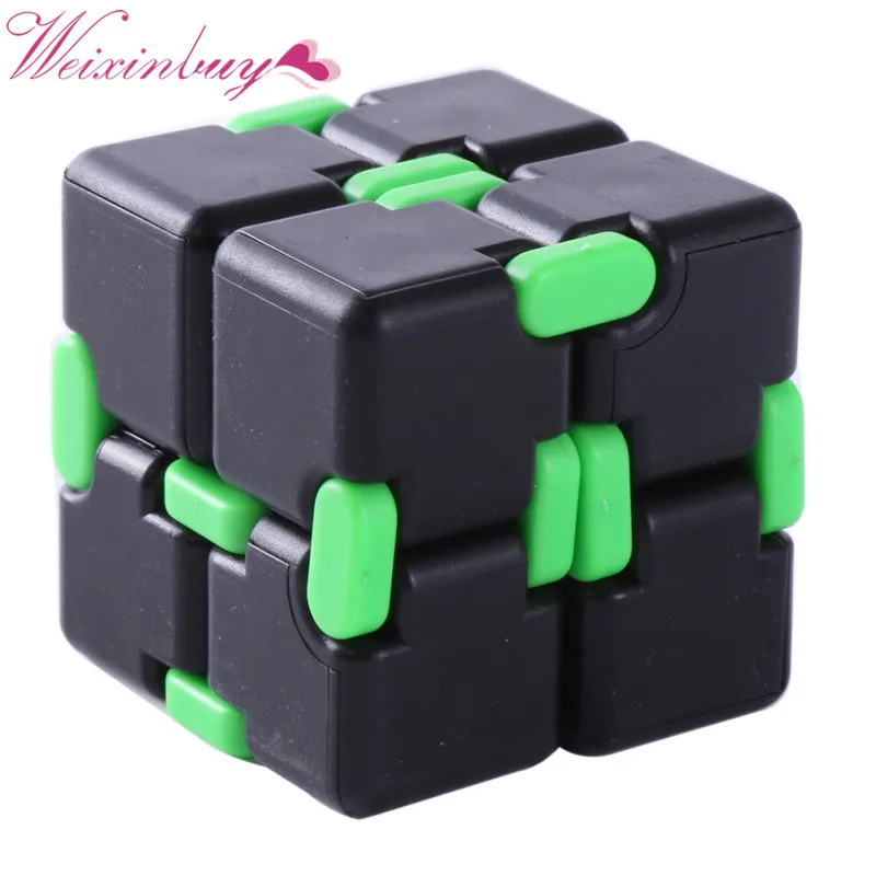 Funny Infinity Cube Fidget Cube Anti Stress Magic Finger spinners Hand Out Door Game Toys Metal