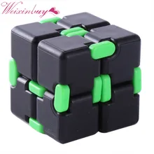 Funny Infinity Cube Fidget Cube Anti Stress Magic Finger spinners Hand Out Door Game Toys Metal