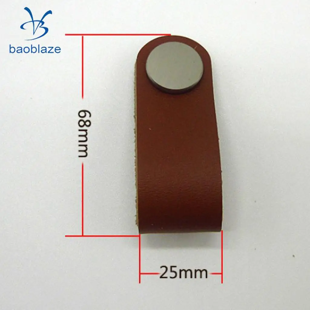 32x Nordic Wardrobe Cabinet Door Handle Soft PU Leather Door Handles For Cupboard Drawer Pull Knobs Furniture Hardware