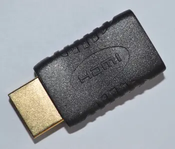 

100pcs/lot wholesale Mini HDMI Female to HDMI Male Adapter Connector Converter for HDTV Gold Plated