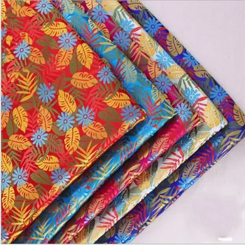 

100cm length jacquard silk brocade fabric women's clothing brocade african print cloth satin Can be used tablecloth fabrics