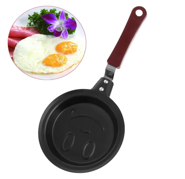 Kitchen Pancake Frying Pan Mini Smiling Face Egg Pan Tool Cookware Non