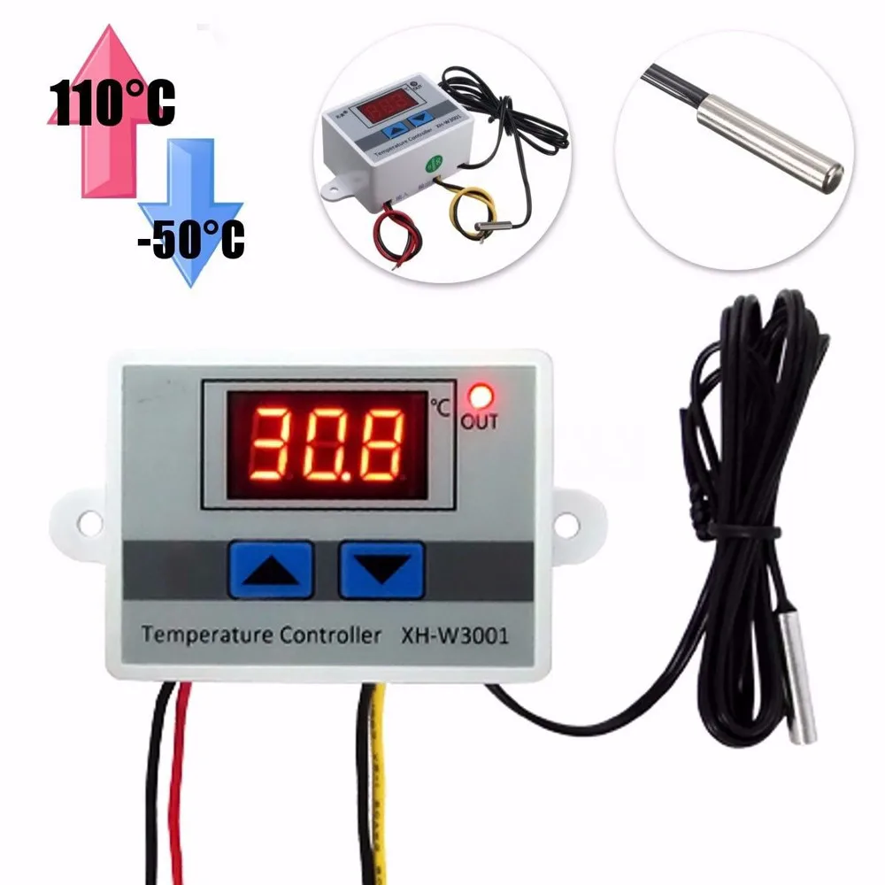 

Wireless Keyboard 2019 220V Digital LED Temperature Controller 10A Thermostat Control Switch Probe New