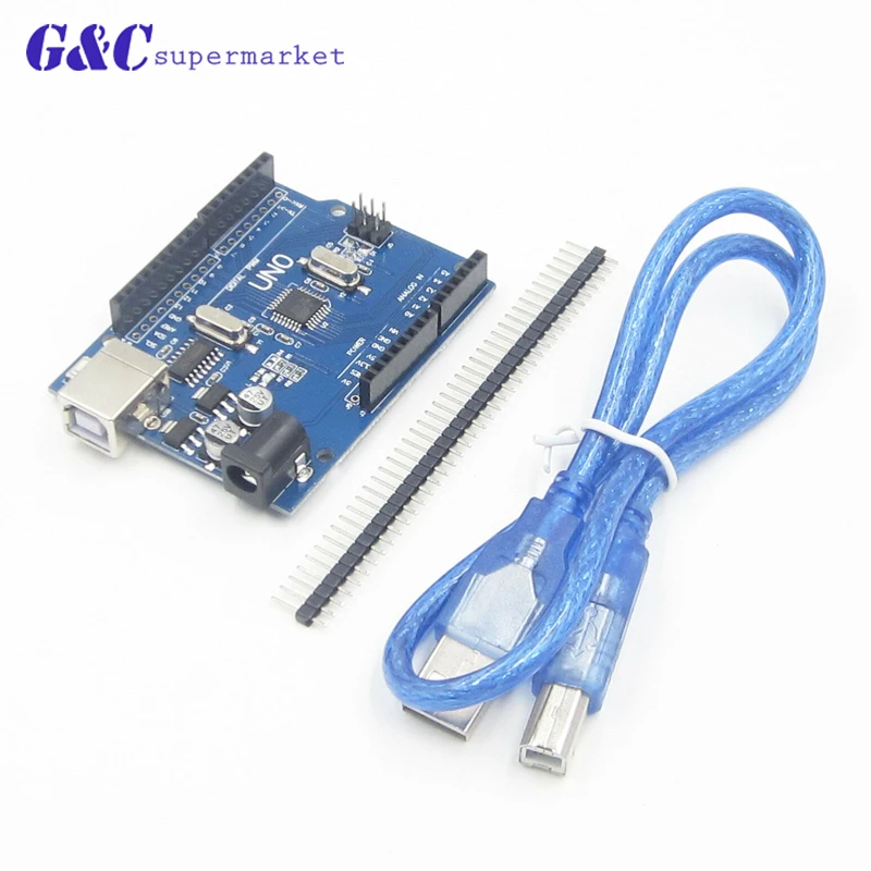 Высококачественный один Комплект UNO R3 CH340G + MEGA328P Чип 16 МГц для Arduino макетная плата