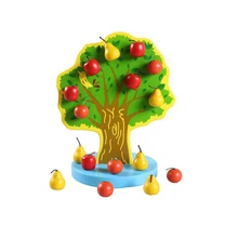 Montessori Magnetic Tree Kids Intelligence Learning Education Baby Wooden Materials Math Games Toys
