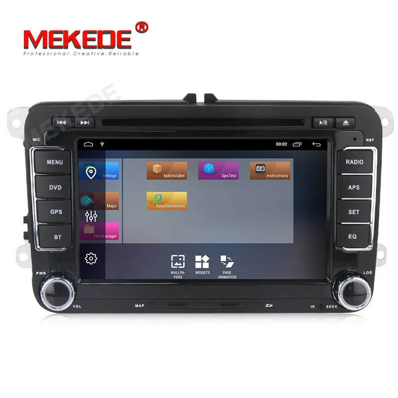 MEKEDE Android 9,1 2+ 32G автомобильный мультимедийный плеер для Volkswagen/Golf/Polo/Tiguan/Passat/b7/b6/SEAT/leon/Skoda/Octavia радио gps