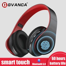 Ganca G1 Smart Touch 5,0 Bluetooth наушники гарнитура HiFi глубокий бас наушники 60 часов воспроизведения времени Поддержка TF карты