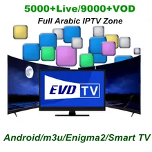 1 год EVDTV код IPTV для Египет Германия, Италия Французский США Южная Америка английский, арабский Каналы 5000+ Live 9000+ VOD