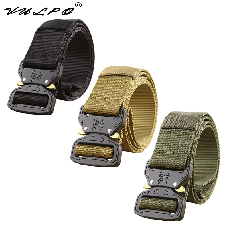 Vulpo 軍事装備陸軍タクティカルベルト男性厚み金属バックル頑丈なナイロンベルト戦闘ベルト Belt Men Belt Beltbelt Men Tactic Aliexpress