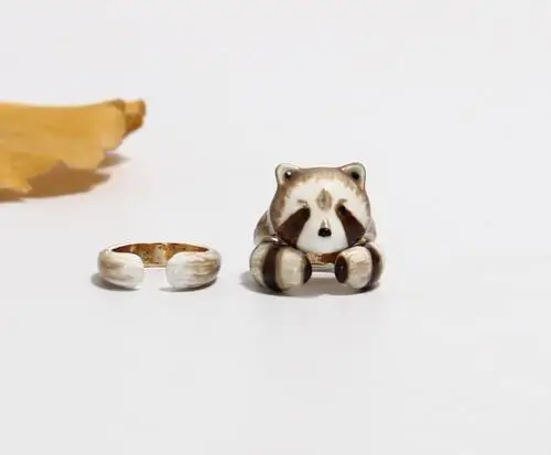 CSxjd Новое эмалированное глазурное изысканное кольцо с милым медведем модное кольцо 1 комплект распродажа