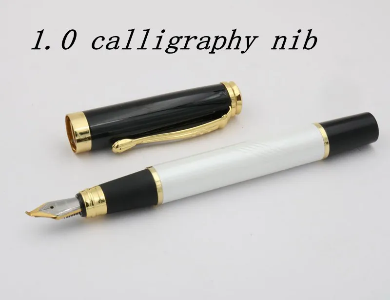 

JINHAO 500 white 1.0 calligraphy golden Fountain Pen