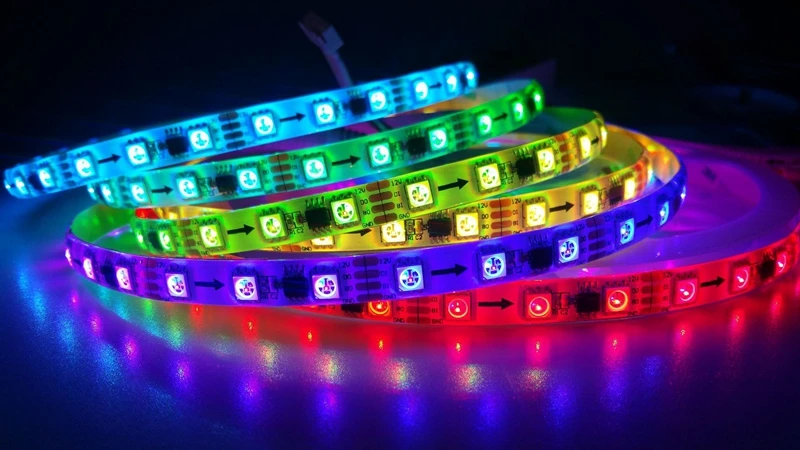 5 м WS2818(модернизированная WS2811) лента 5050 RGB светодиодная Пиксельная лента 30/60 светодиодов/м DC12V Адресуемая умная цифровая лента гибкий светильник