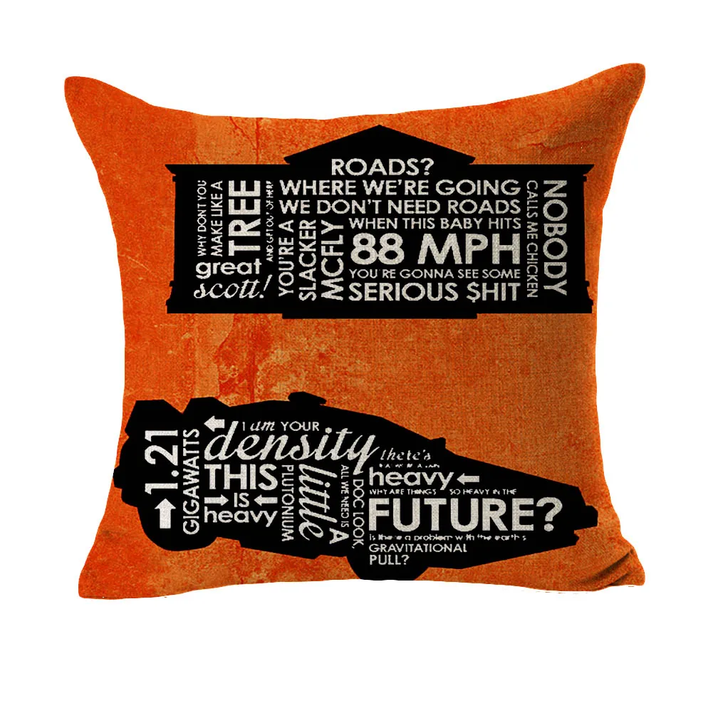 

Harry Art Back to the Future The Car Design Potter Magic Massager Case Pillow Decorative Vintage Pillows Cover Home Decor Gift