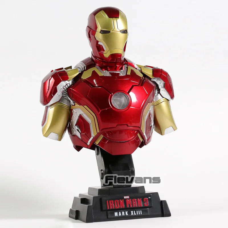 

Iron Man 3 MARK XLIII MK43 Limted Edtion 1/4 Scale Bust Statue PVC Figure Collectible Model Toy