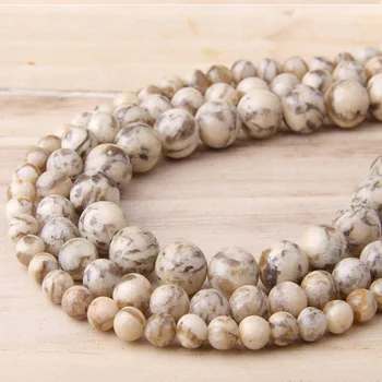 

Natural Feldspar Beads 6-12 mm Gem Stone Round Bead Matte Strip Beads For Jewelry Making YOGA Balance Bracelet Full Strand