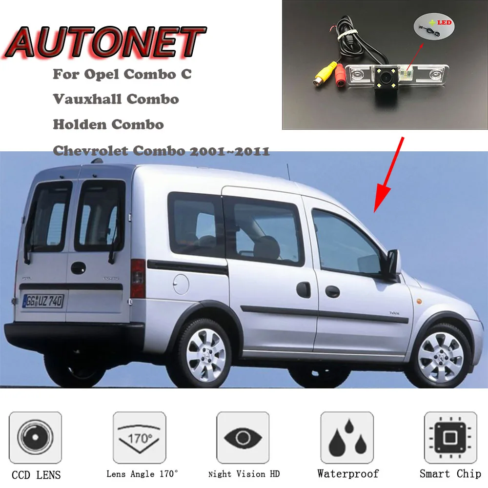 Камера заднего вида с ночным видением для Opel Combo C Vauxhall Holden Chevrolet 2001 ~ 2011|Камера