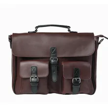 2019 New Luxury Split Leather Business Men's Briefcase Male Shoulder Bags Men's Messenger Bag Brand Design Tote Computer Handbag