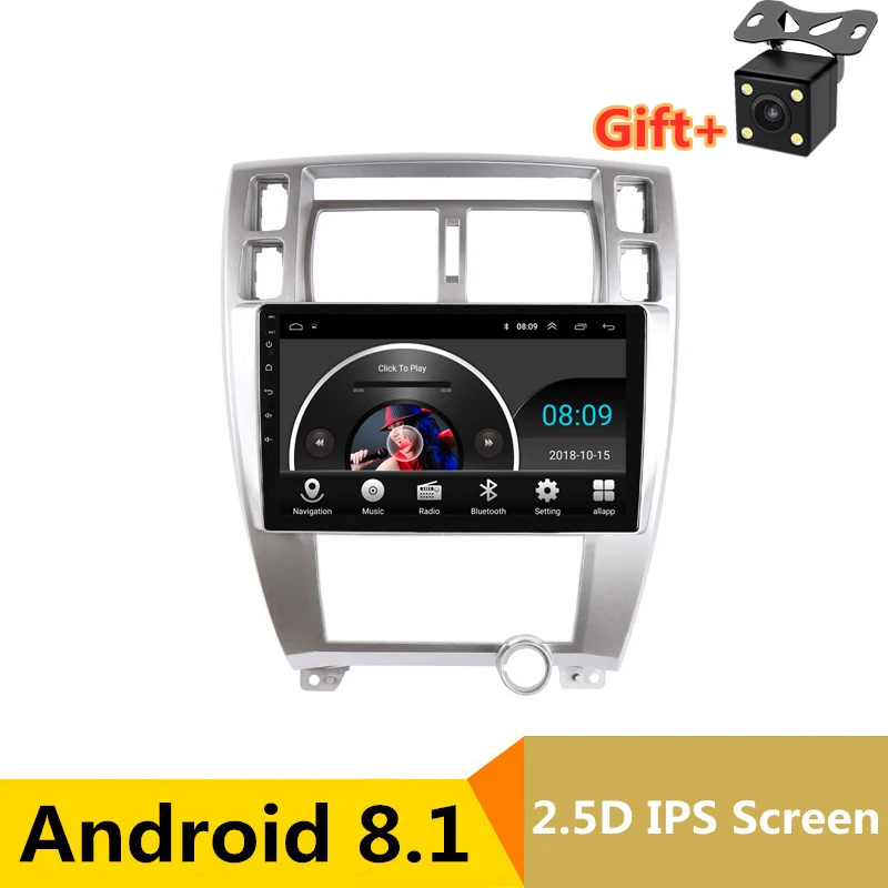 10,1 "2.5D ips Android 8,1 автомобильный DVD видео плеер gps для hyundai Tucson 2006 2007-2010 2012 2013 аудио Радио стерео навигации