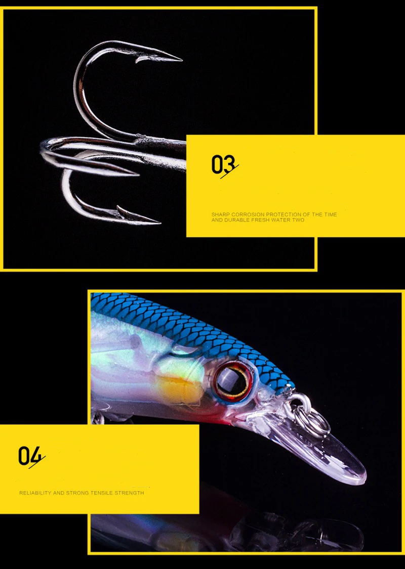 1 шт. 3D глаза 11 см 14 г светящаяся плавающая блесна рыболовная приманка Лазерная жесткая искусственная приманка вольфрамовый шар воблеры кренкбейт блесна