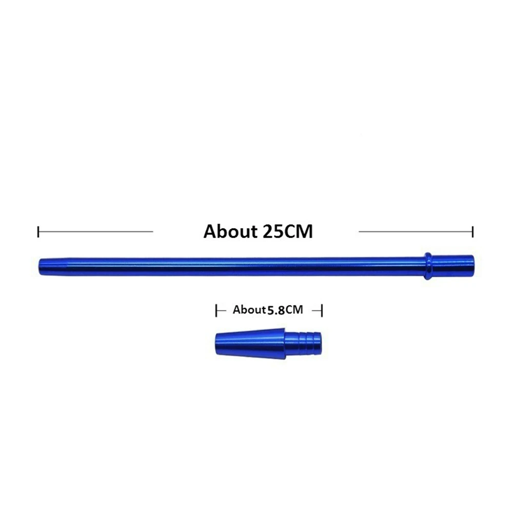 DEJAYA Silicone Hookah Hose Shisha Pipe with Aluminum Stem Cachimba Chicha Sheesha Narguile Accessories 1.7m 6 Color 5