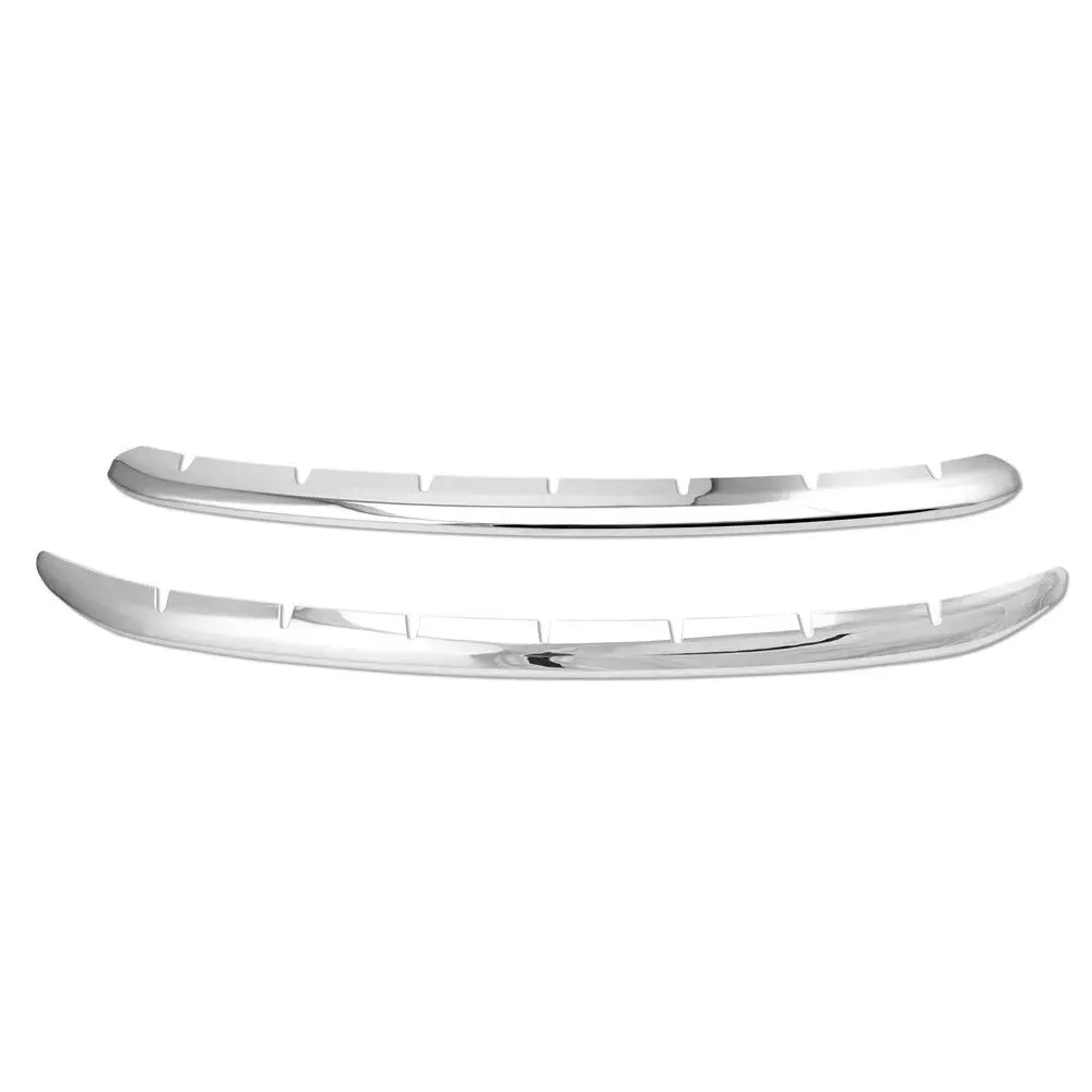

2Pcs Chrome Front Mesh Hood Bumper Grill Strip For Honda CRV CR-V 2017 2018 Exterior Parts Chromium Styling New