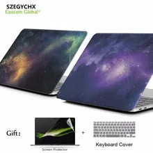 Жесткий Чехол для ноутбука чехол для MacBook Air 13 11 retina 12 Pro 15 звездный чехол с сенсорной панелью A1706 A1989 A1707 A1990 A1932 A1708